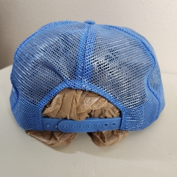 Vintage Advance United Light Blue Snapback Trucker Hat - Picture 6 of 8
